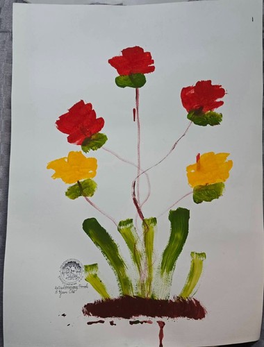 Drawing art flower - art, thai